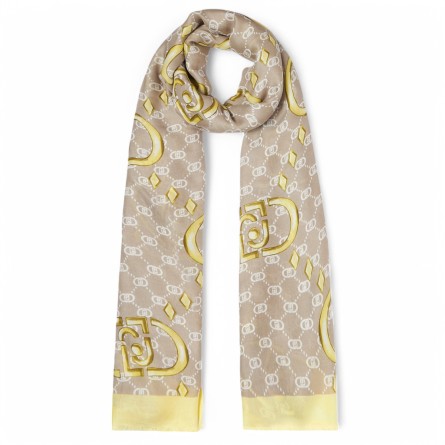 LIU JO - Étole avec imprimé géométrique et logo monogrammé