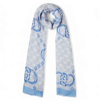 LIU JO - Étole avec imprimé géométrique et logo monogrammé