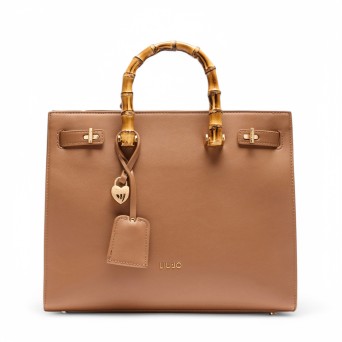 LIU JO - Bolso de mano con logo y charm