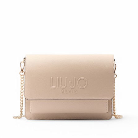 LIU JO - Borsa a tracolla con logo in rilievo