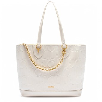 LIU JO - Borsa tote con logo all over