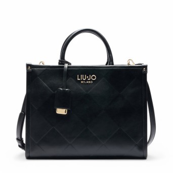 LIU JO - Borsa a mano con logo e charm