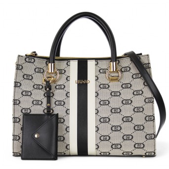 LIU JO - Sac à main en jacquard et pochette amovible