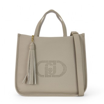 LIU JO - Borsa a mano con logo traforato