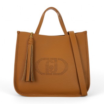 LIU JO - Borsa a mano con logo traforato