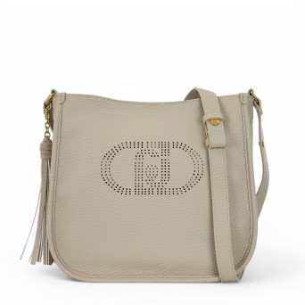 LIU JO - Borsa a spalla con logo traforato