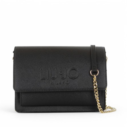 LIU JO - Borsa a tracolla con logo in rilievo