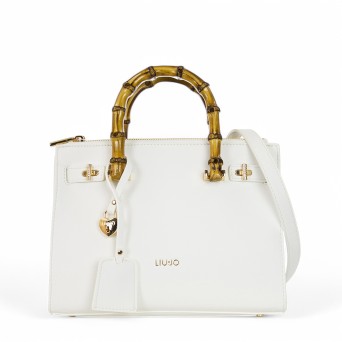 LIU JO - Borsa a mano con logo e charm