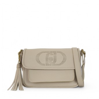 LIU JO - Borsa a tracolla con logo traforato