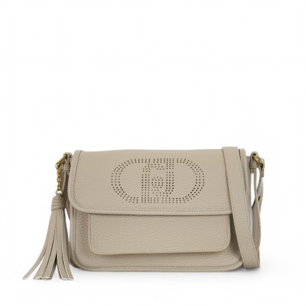 LIU JO - Shoulder bag with perforated logo