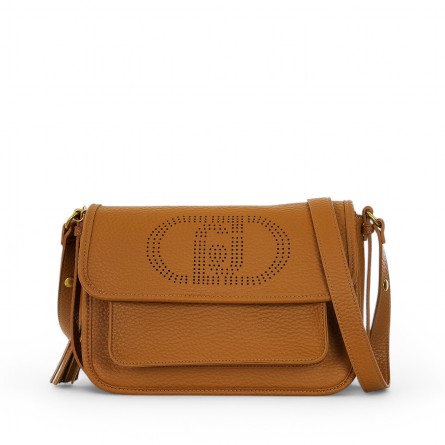 LIU JO - Shoulder bag with perforated logo