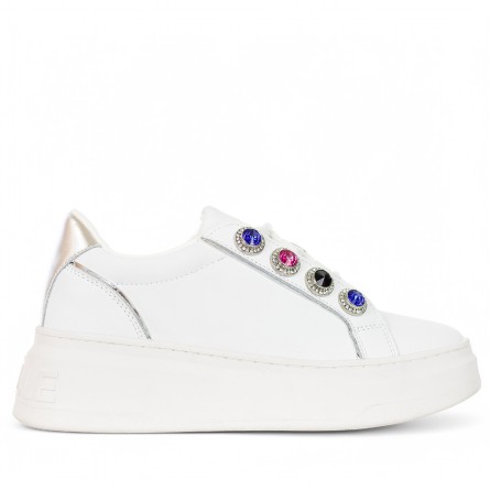 GAELLE PARIS - Baskets avec clous en strass