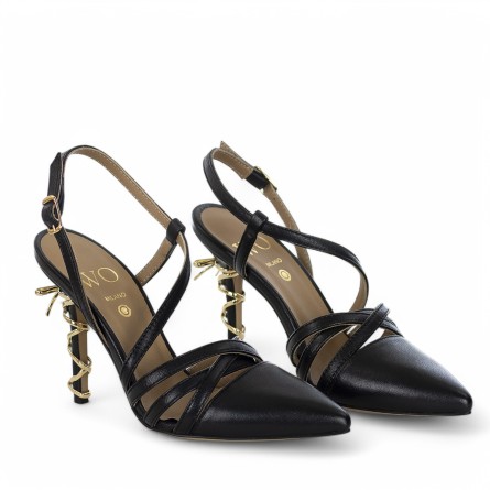 WO MILANO - Escarpins en cuir avec lanière WO MILANO - Escarpins en cuir avec lanière