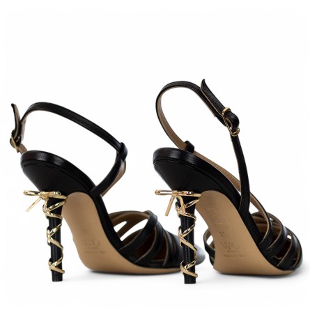 WO MILANO - Décolleté in pelle con cinturino WO MILANO - Décolleté in pelle con cinturino