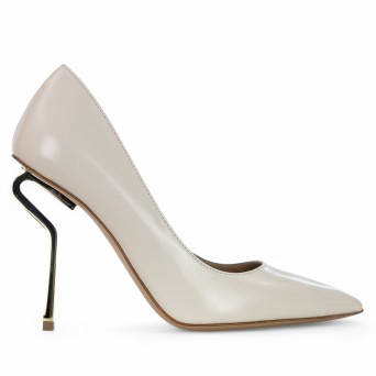 WO MILANO - Escarpins en cuir avec talon en métal