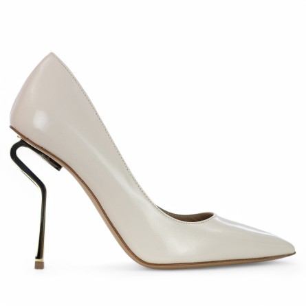 WO MILANO - Escarpins en cuir avec talon en métal