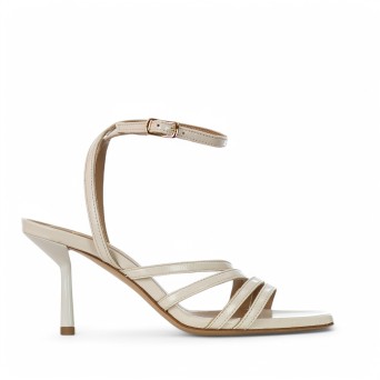 WO MILANO - Sandale multifascia en cuir brillant