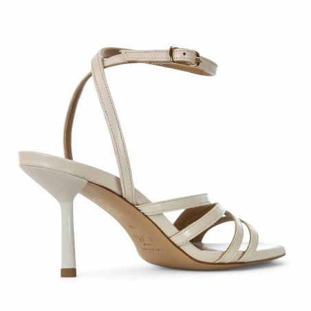 WO MILANO - Sandal multifascia aus glänzendem Leder