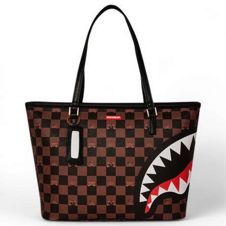 SPRAYGROUND - Sac fourre-tout à carreaux Peeking Character Check