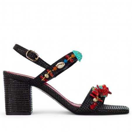 EXÉ - Sandal mit Verzierungen