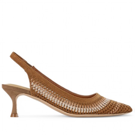 CHICONIC - Slingback in vero intrecciato