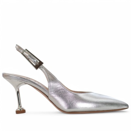 G.P. BOLOGNA - Laminated leather slingback