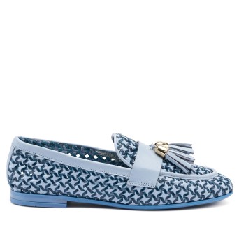 FRAU - Mocasín de piel tejida