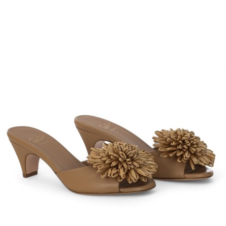 G.P. BOLOGNA - Sandal mit Blume