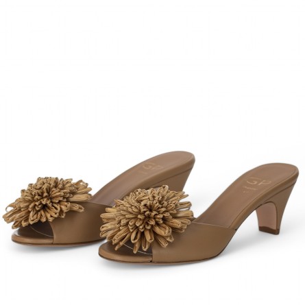 G.P. BOLOGNA - Sandale avec fleur