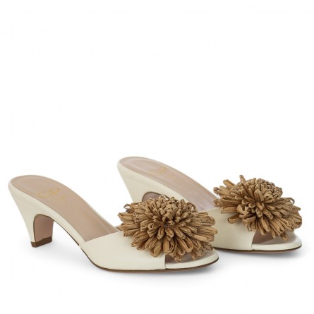 G.P. BOLOGNA - Sandal mit Blume