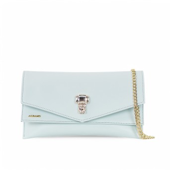 ALBANO - Bolso de mano con accesorio ornamental y logotipo