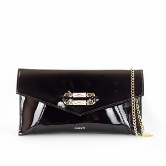 ALBANO - Bolso de mano con accesorio ornamental y logotipo