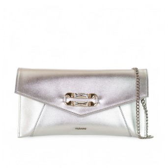 ALBANO - Bolso de mano con accesorio ornamental y logotipo