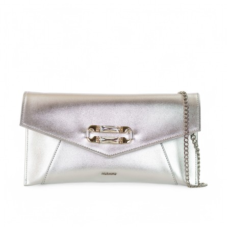 ALBANO - Bolso de mano con accesorio ornamental y logotipo