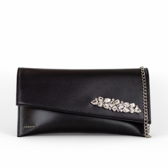 ALBANO - Bolso de mano con accesorio ornamental y logotipo
