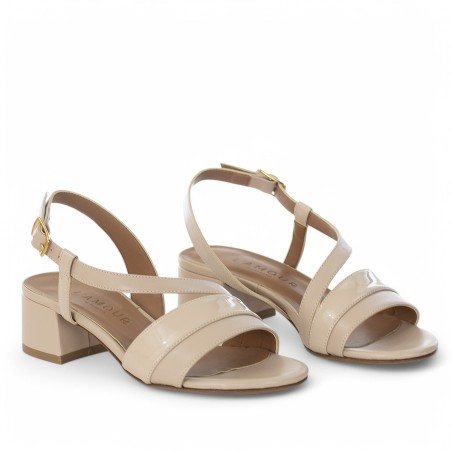 L'AMOUR - Sandalia con doble faja