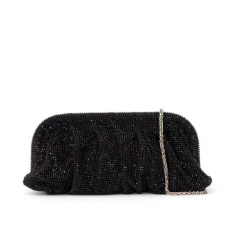 EXÉ - Pochette in tessuto con strass