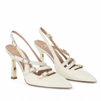 G.P. BOLOGNA - Slingback mit Steinen 2