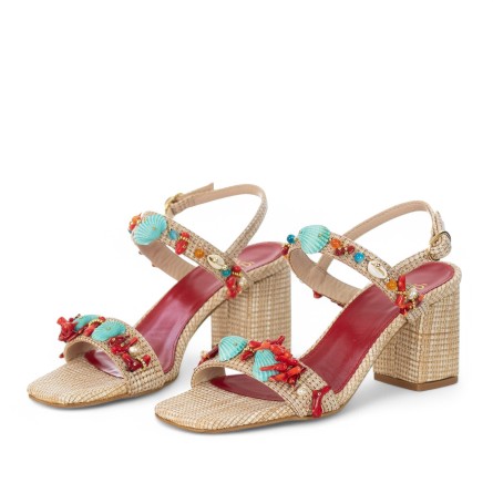 EXÉ - Sandal mit Verzierungen