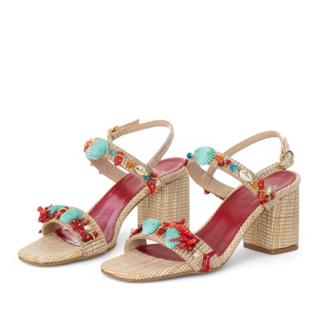 EXÉ - Sandal mit Verzierungen