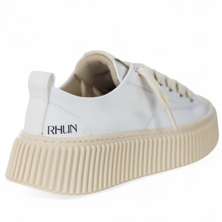 RHUN - Turnschuhe 2020 Treble Weißes Segeltuch RHUN - Turnschuhe 2020 Treble Weißes Segeltuch