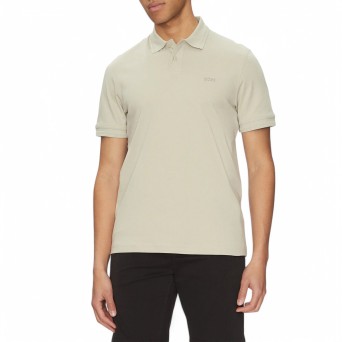 BOSS - Polo de algodón interlock con logo