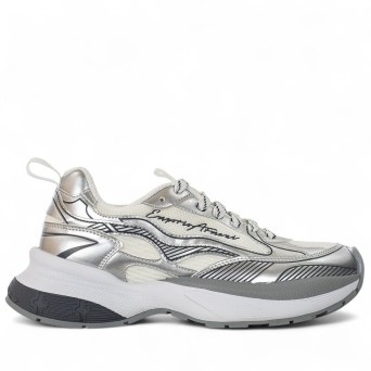 EMPORIO ARMANI - Sneakers in mesh con logo