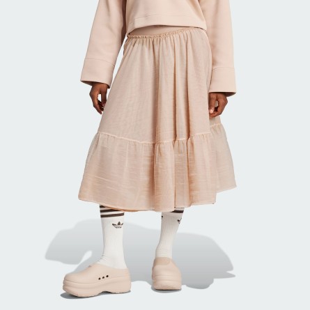 ADIDAS ORIGINALS - Waistband Tulle Maxi Skirt