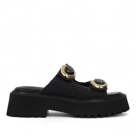 NOA HARMON - Sandal mit Steinen