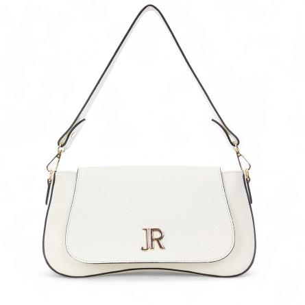 JOHN RICHMOND - Borsa a spalla in pelle con logo in metallo