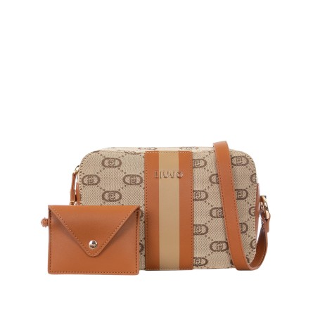 LIU JO - Sac à bandoulière avec logo monogramme sur tout le corps