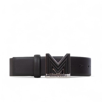 MARC ELLIS - Cintura in vera pelle con logo monogramma