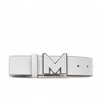 MARC ELLIS - Cintura in vera pelle con logo monogramma