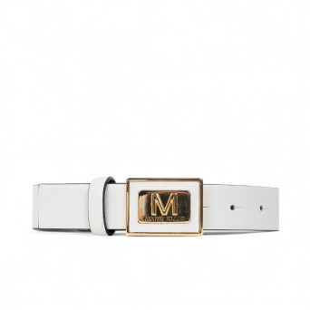 MARC ELLIS - Cintura in vera pelle con logo monogramma
